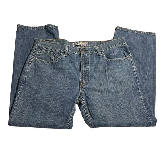 Levis 559 Mens Jeans Size 38 Relaxed Straight Leg Medium Wash Denim Blue Jeans - Picture 4 of 11